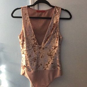 Velvet bodysuit